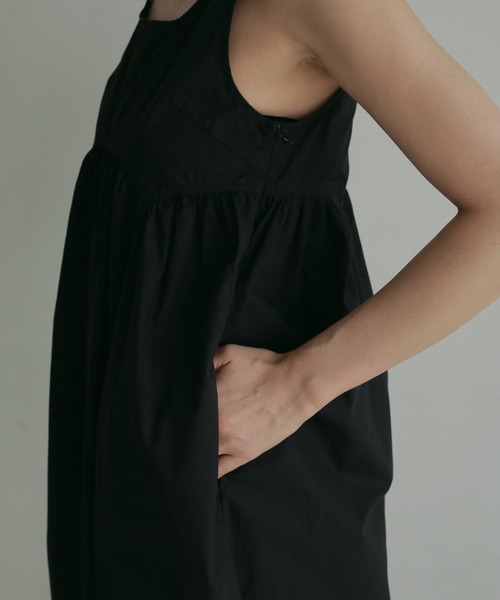 anuke サロペット オーバーオール Cotton Gather Combinaison