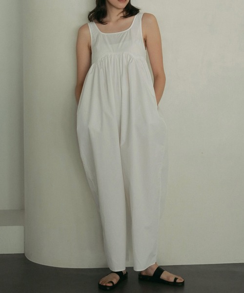 サロペット・オーバーオール・オールインワン Cotton Gather Combinaison/anuke ànuke online store（アンヌーク） / Cotton Gather