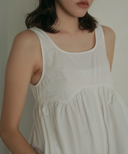 anuke サロペット オーバーオール Cotton Gather Combinaison