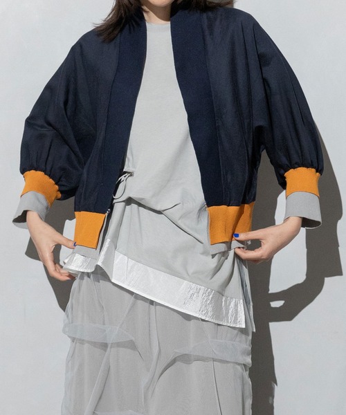 「MARECHAL TERRE」 カーディガン MEDIUM ライトグレー レディース_画像2