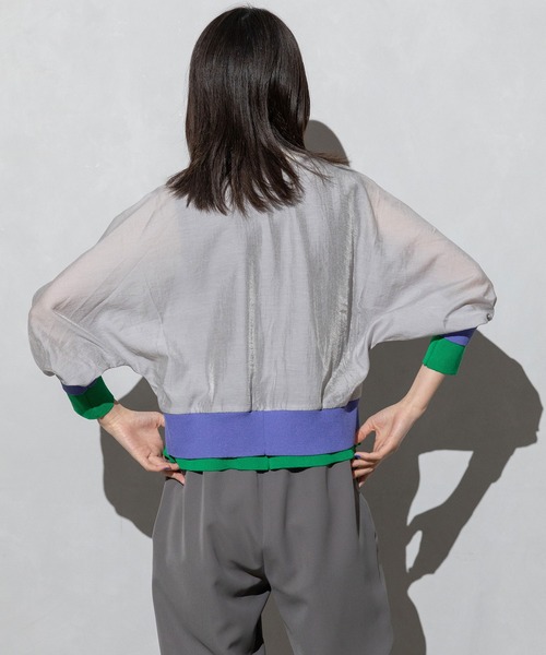 「MARECHAL TERRE」 カーディガン MEDIUM ライトグレー レディース_画像7