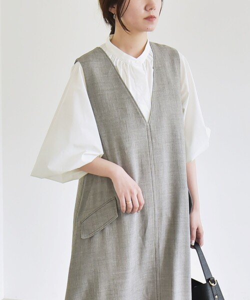 quaranciel ワンピース quaranciel:「洗濯機可能」ウーステッド