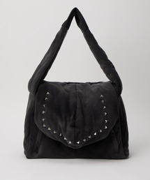 GRANCY フーディースタッズショルダーバッグ ブラック　定価16500円 GRANCY ショルダーバッグ 「GRANCY」Hoodie motif Shoulder Bag