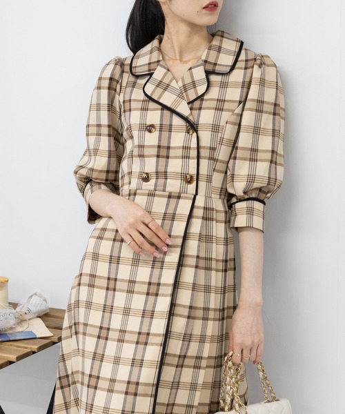 pumpkin port 「pumpkin port」 シャツワンピース M ネイビー