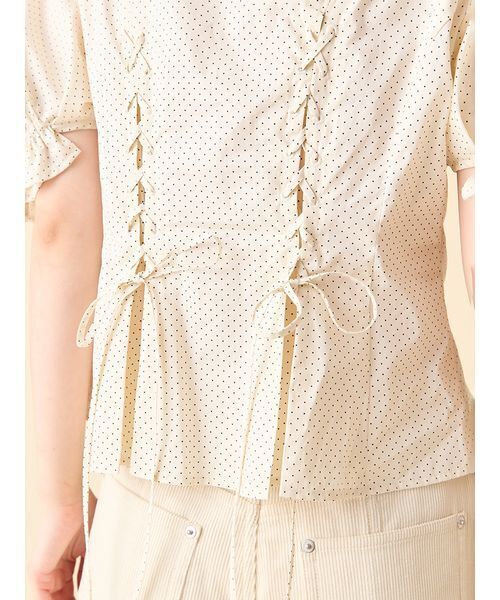 LILY BROWN（リリーブラウン） ブラウス シャツ フリルレースアップ