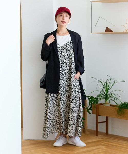 【Omekashi】花柄プリント キャミチュニック【2024aw】 Omekashi】花柄プリント キャミチュニック【2024aw】