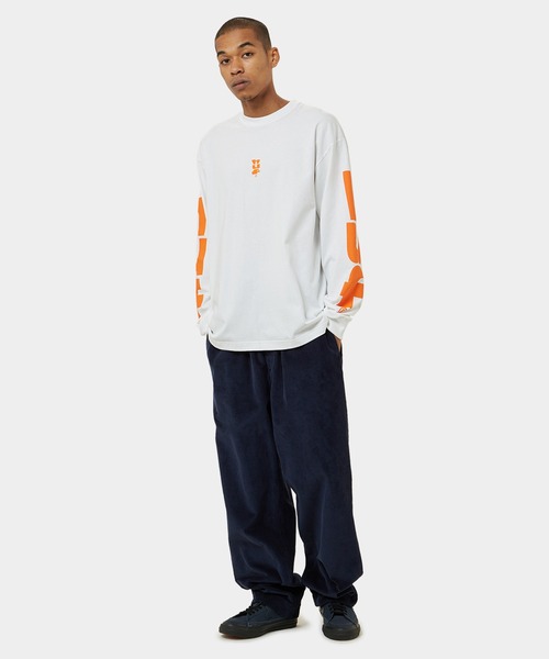 「HUF」 長(zhǎng)袖Tシャツ LARGE ブラック メンズ