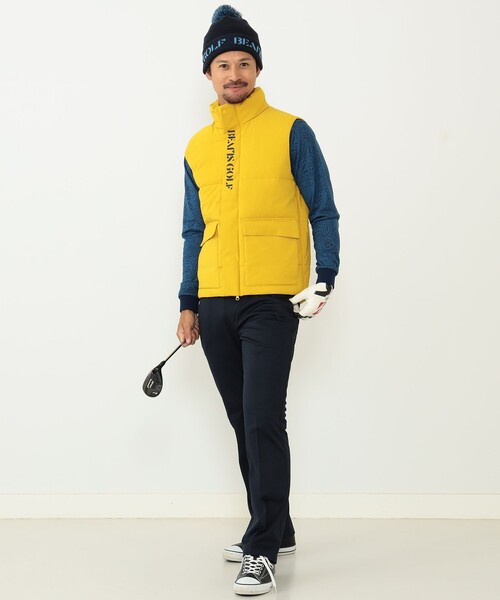 BEAMS GOLF（ビームス ゴルフ） ベスト LARGE ネイビー メンズ