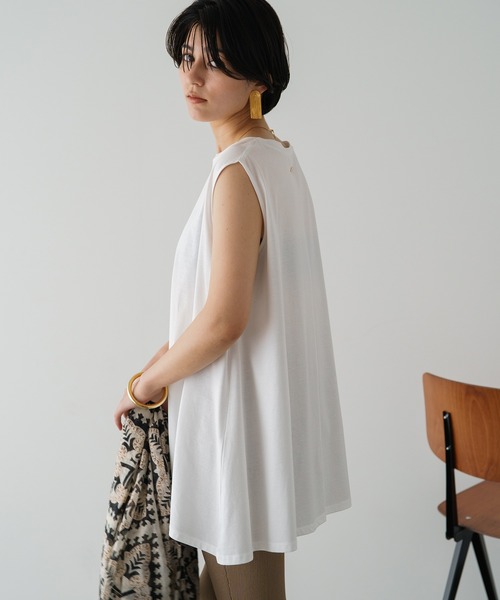 「LOUNGEDRESS」 ノースリーブトップス FREE ブラウン レディース_画像3