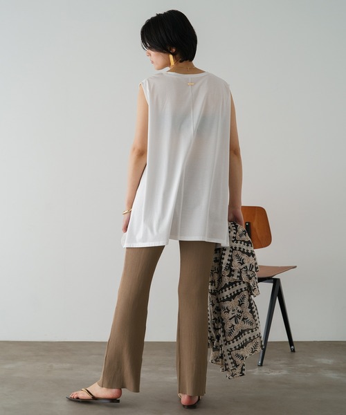 「LOUNGEDRESS」 ノースリーブトップス FREE ブラウン レディース_画像7