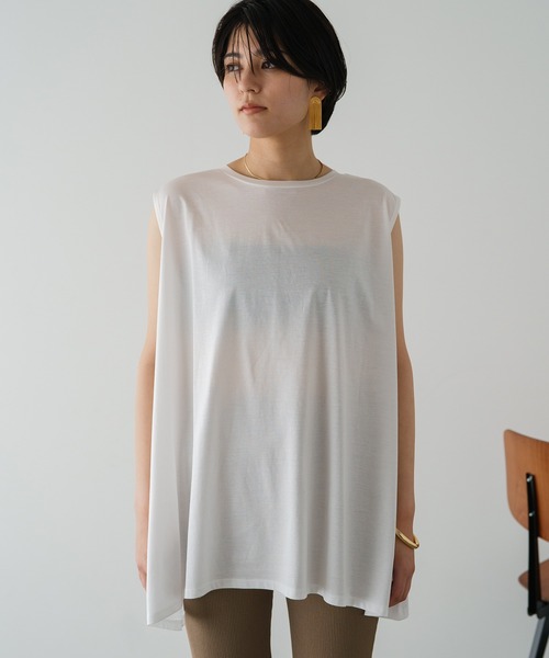 「LOUNGEDRESS」 ノースリーブトップス FREE ブラウン レディース_画像8