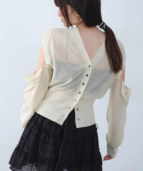 CODE A カーディガン multiway knit cardigan レディース : ZOZOTOWN