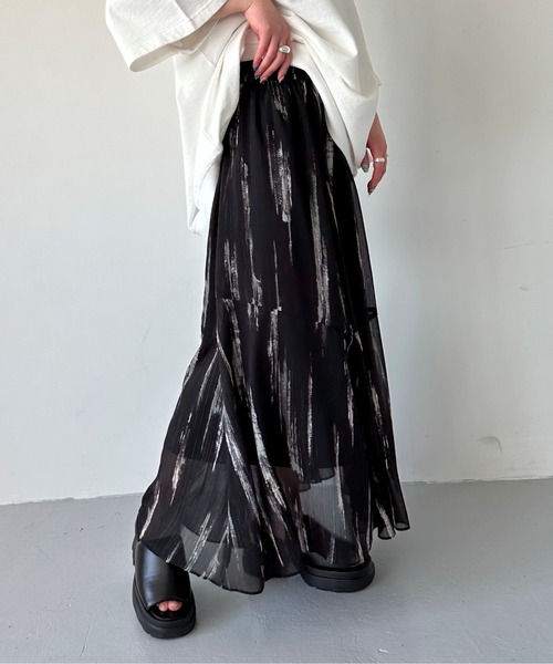 JEANASIS 「JEANASIS」 フレアスカート FREE ブラック