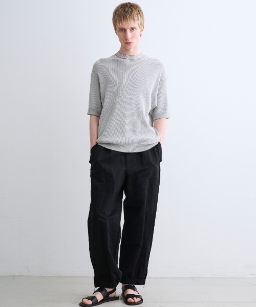 three dots（スリー ドッツ） tシャツ オーガニックコットン ワッフル