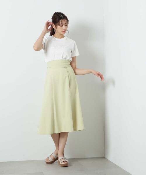 「JILL by JILL STUART」 半袖Tシャツ FREE ホワイト レディース_画像4