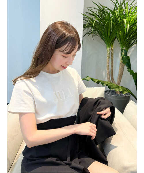 「JILL by JILL STUART」 半袖Tシャツ FREE ホワイト レディース_画像6