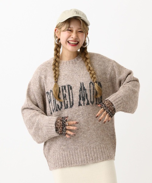 LEPSIM（レプシィム） ニット セーター 3ゲージヴィンテージロゴプル