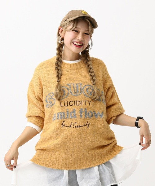 ヨーロッパ vintage オーバーサイズ　レザー　編み込み　ニット トップス ヨーロッパ vintage オーバーサイズ レザー 編み込み ニット トップス