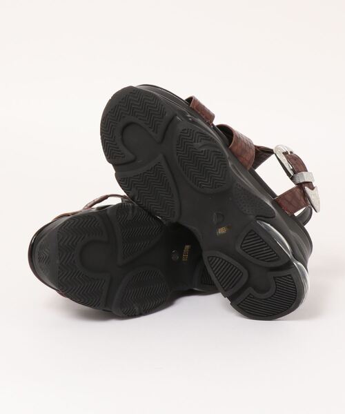「EVRIS」 フラットサンダル LARGE ブラウン レディース_画像3