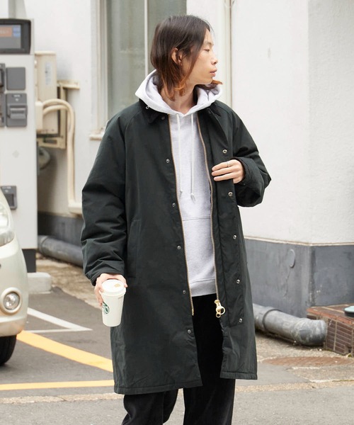 ダウンジャケット ダウン Barbour/バブア― PADDED EXMOOR COAT 中綿入り ラグランスリーブ パデッド エクスモア コートの画像