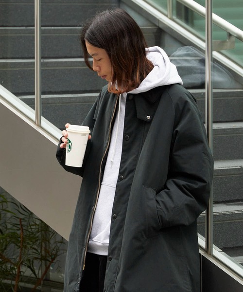 ダウンジャケット ダウン Barbour/バブア― PADDED EXMOOR COAT 中綿入り ラグランスリーブ パデッド エクスモア コートの画像