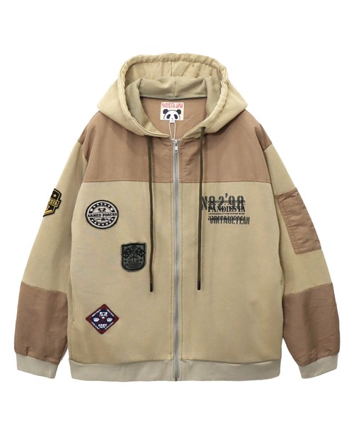 D.I.T.C. パーカー XL PANDIESTA（パンディエスタ） パーカー エアフォースパンダ切替フルZIP