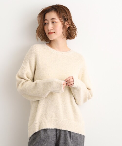 grove（グローブ） ニット セーター 華やぎ冬ニット ミニスパンコール