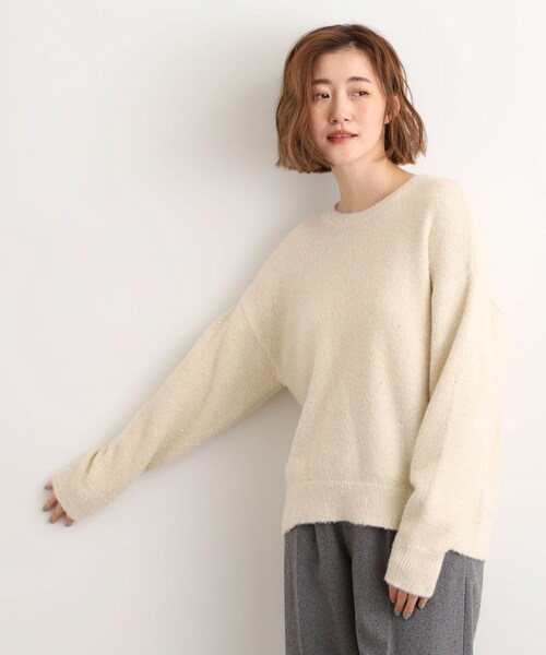 grove（グローブ） ニット セーター 華やぎ冬ニット ミニスパンコール