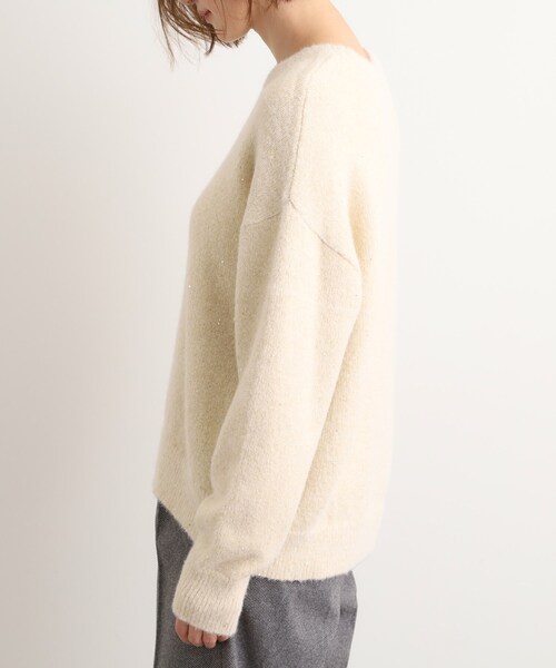 grove（グローブ） ニット セーター 華やぎ冬ニット ミニスパンコール