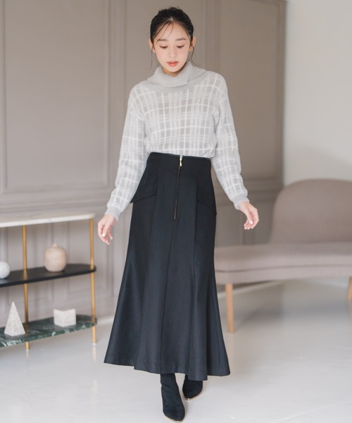 スカート m SCYE BASICS サイベーシックス サンホアキン コットン ミディ スカート