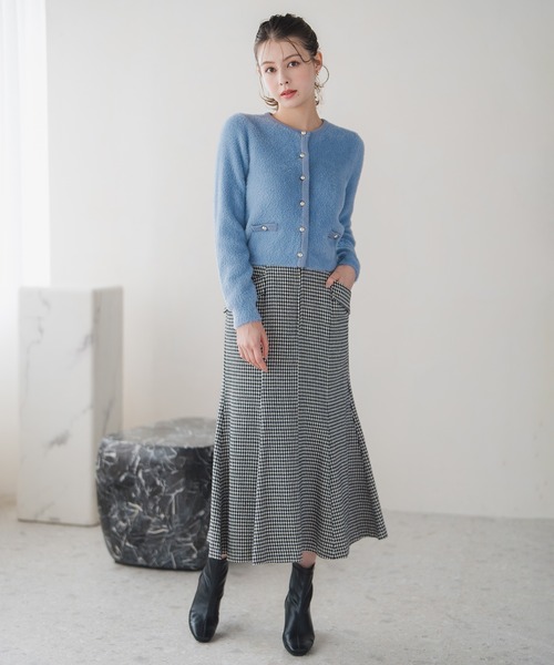 スカート フロントジップマーメイドスカート