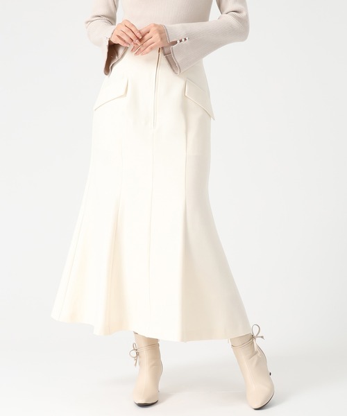 スカート フロントジップマーメイドスカート