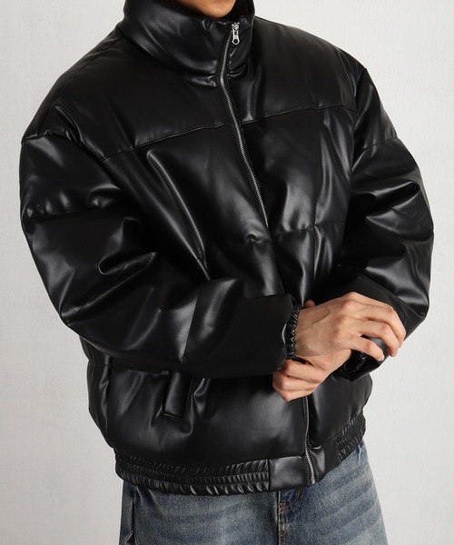 WESTSEA（ウエストシー） ブルゾン アウター ビンテージ PUレザー パフ