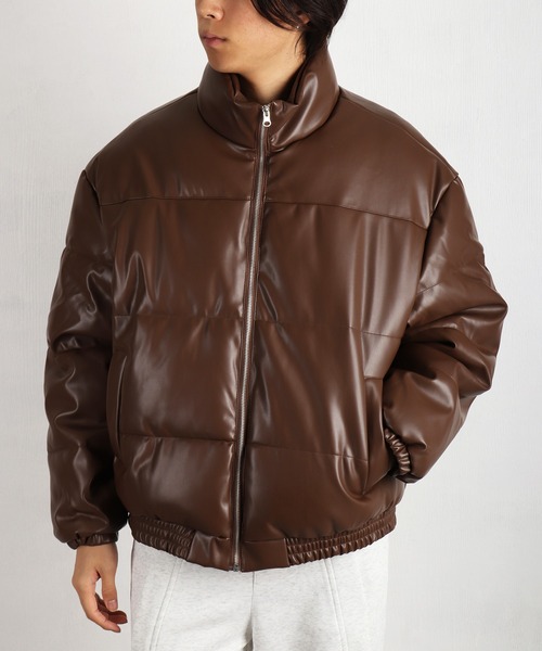 WESTSEA（ウエストシー） ブルゾン アウター ビンテージ PUレザー パフ