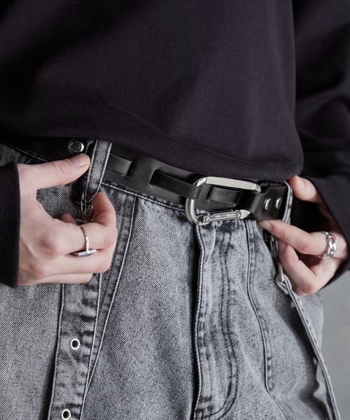 SERACE ベルト 「SERACE」Carabiner buckle belt / カラビナバックル