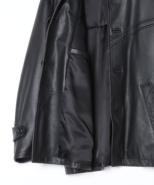 凛太郎　FORSOMEONE コート ブラック　46 FORSOMEONE（フォーサムワン） コート ジャケット FORSOMEONE LEATHER