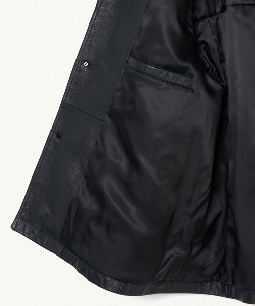 凛太郎　FORSOMEONE コート ブラック　46 FORSOMEONE（フォーサムワン） コート ジャケット FORSOMEONE LEATHER