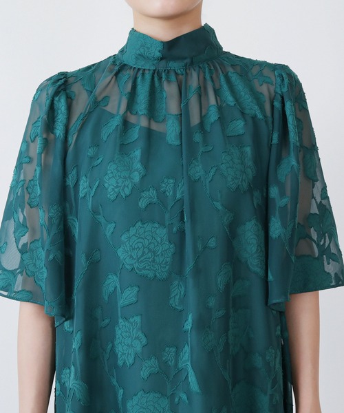 「Kana」 7分袖ワンピース フリー ブラック レディース_画像3