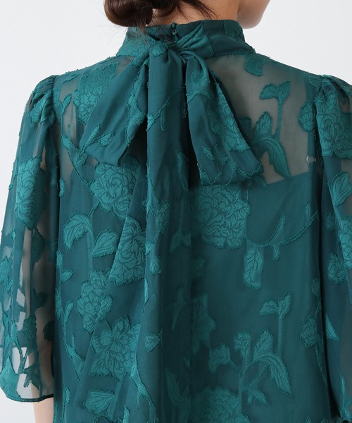 「Kana」 7分袖ワンピース フリー ブラック レディース_画像4