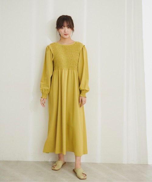 「FREE'S MART」 長袖ワンピース SMALL グリーン レディース_画像7