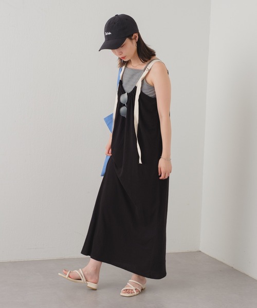 「Kastane」 キャミソールワンピース 0 ブラック レディース_画像3