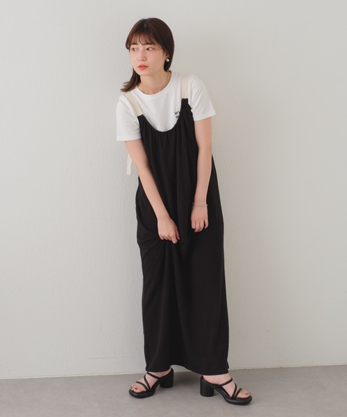 「Kastane」 キャミソールワンピース 0 ブラック レディース_画像4