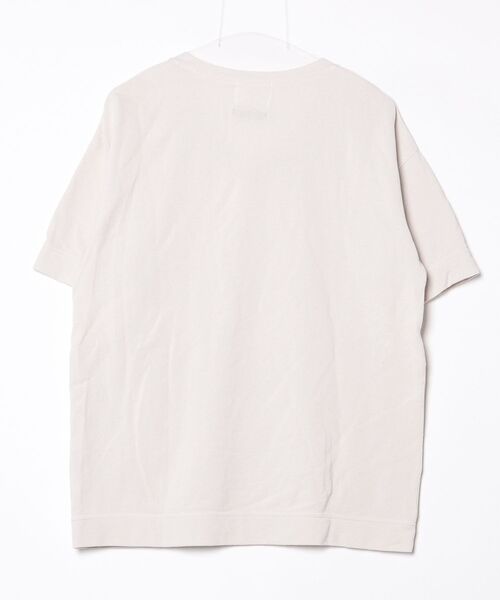 「quadro」 半袖Tシャツ「stoffa di qualita.コラボ」 3 ベージュ メンズ_画像2
