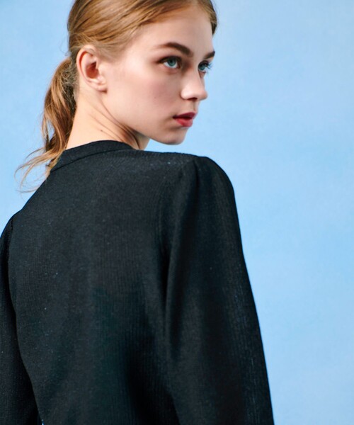 LOULOU WILLOUGHBY（ルルウィルビー） ニットボレロ 2 ブラック