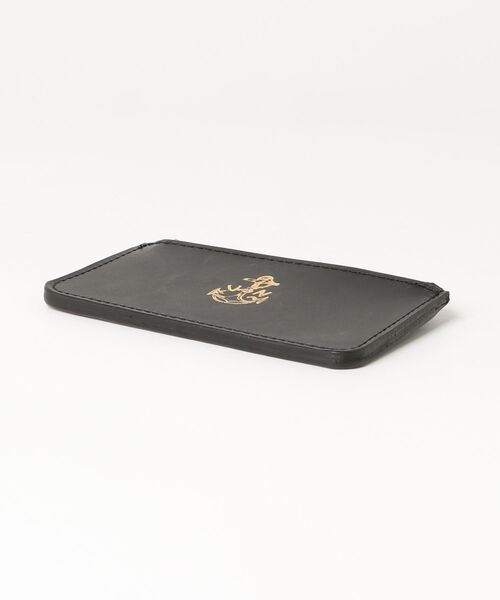 VASCO ブラック 二つ折り財布 USNロゴ THE MILES 財布 vasco ヴァスコ LEATHER NAVAL CASE -SMALL メンズ