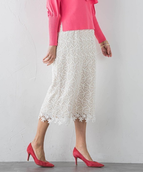 「Viaggio Blu」 タイトスカート S オフホワイト レディース_画像2