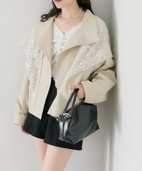 mystic（ミスティック） トレンチコート コート 「3色展開/シワになり