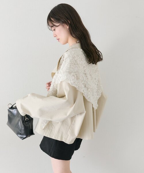 mystic（ミスティック） トレンチコート コート 「4色展開/シワになり