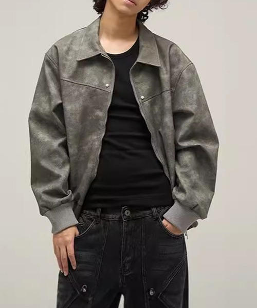 WESTBOY（ウエストボーイ） 革ジャン ライダース 軽量 フェイクレザー 