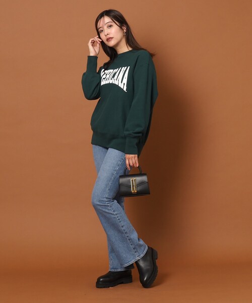 「AMERICANA」 スウェットカットソー 00 グリーン レディース_画像5